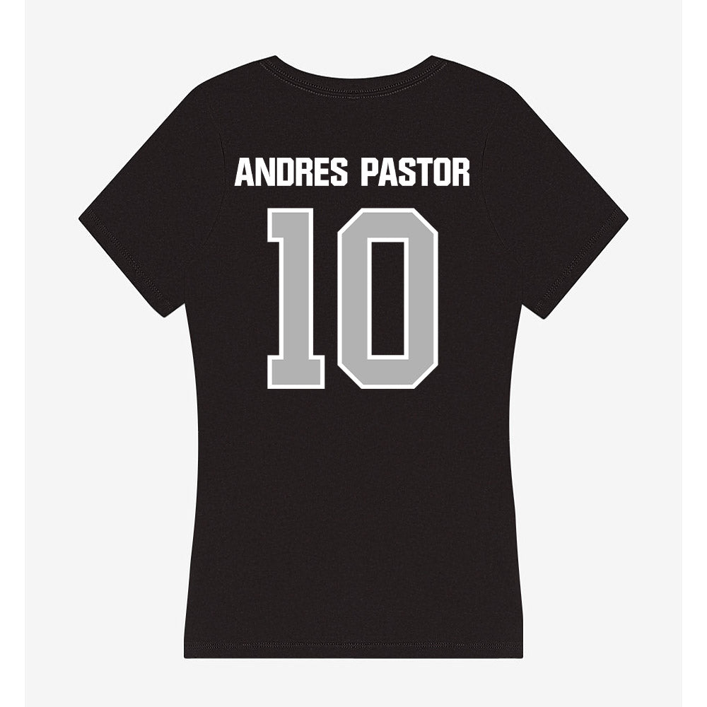 Troy - NCAA Men's Tennis : Yeray Andres Pastor - Women's V-Neck T-Shirt-1