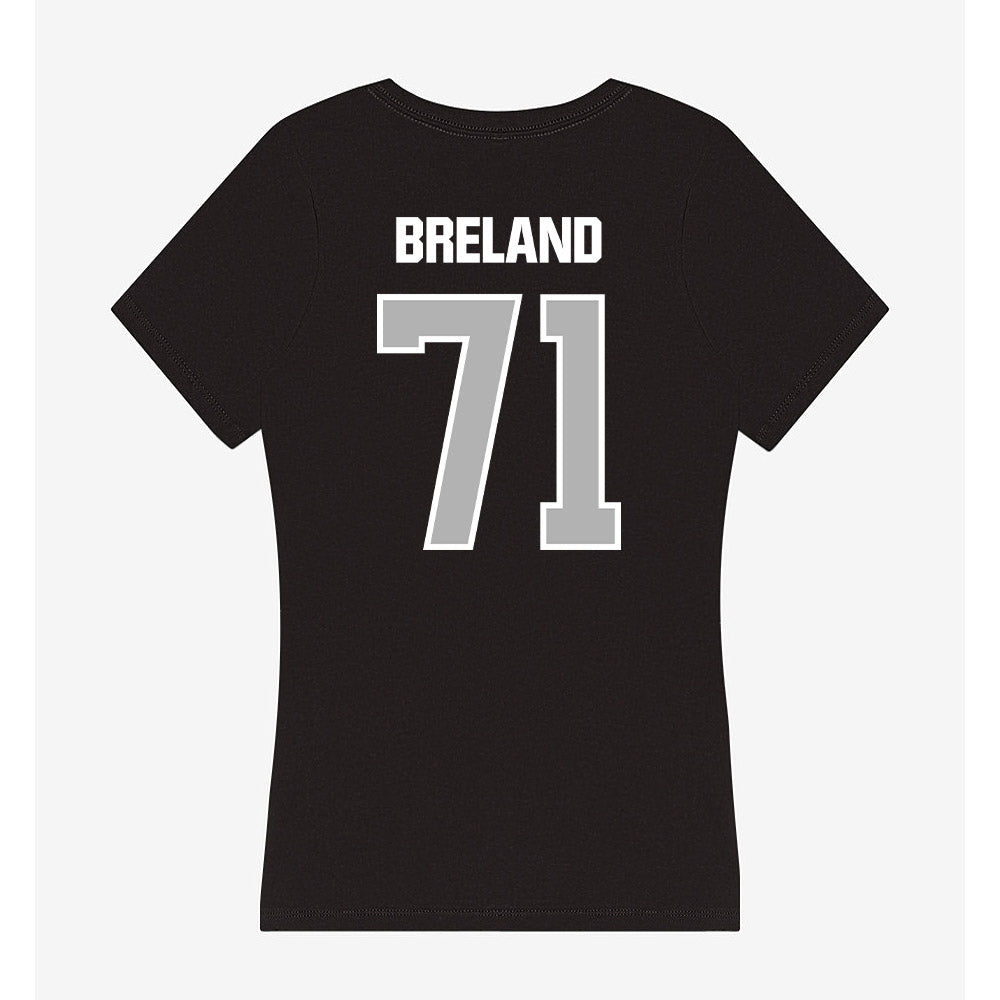 Troy - NCAA Football : Antwone Breland - Women's V-Neck T-Shirt-1