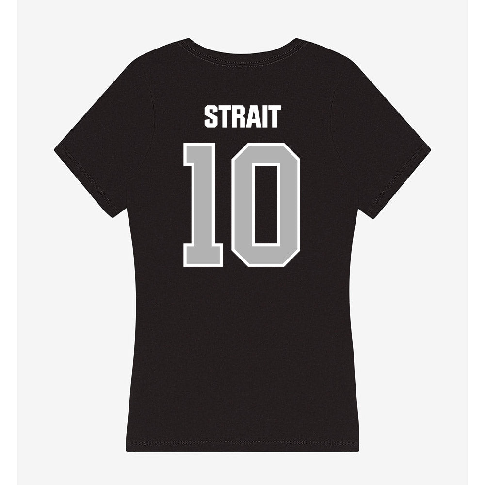 Troy - NCAA Football : Jabari Strait - Women's V-Neck T-Shirt-1