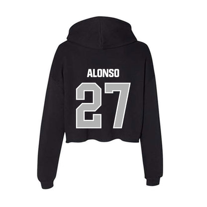 Troy - NCAA Baseball : Dylan Alonso - Women's Crop Fleece Hoodie-1