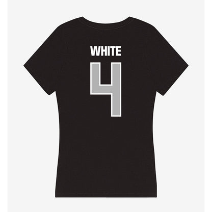 Troy - NCAA Football : Noreel White - Women's V-Neck T-Shirt-1