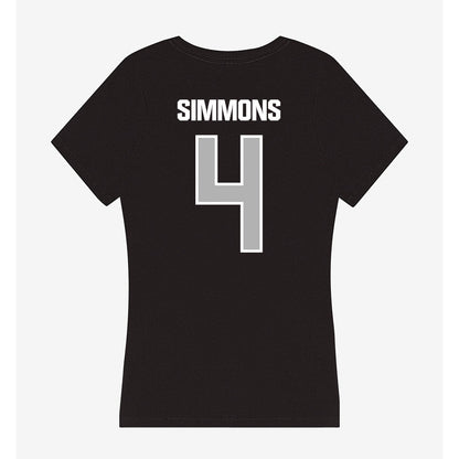 Troy - NCAA Women's Basketball : Jashanti Simmons - Women's V-Neck T-Shirt-1