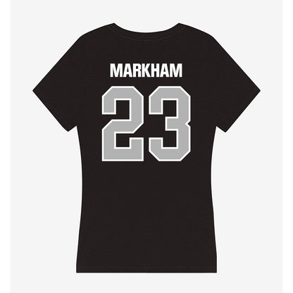 Troy - NCAA Baseball : Houston Markham - Women's V-Neck T-Shirt-1