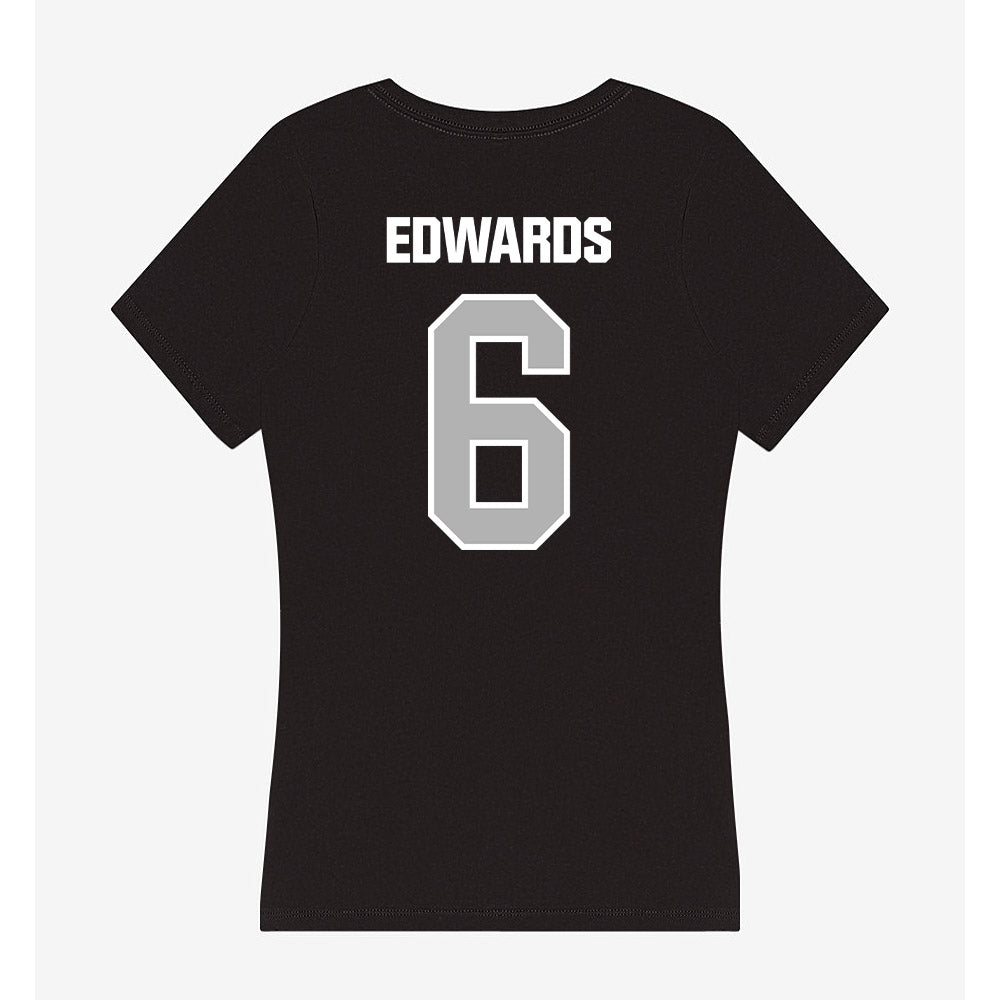 Troy - NCAA Women's Basketball : Shakirah Edwards - Women's V-Neck T-Shirt-1