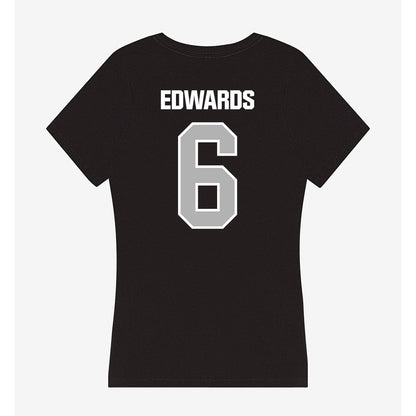 Troy - NCAA Women's Basketball : Shakirah Edwards - Women's V-Neck T-Shirt-1