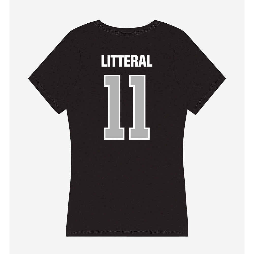 Troy - NCAA Baseball : Lucas Litteral - Women's V-Neck T-Shirt-1