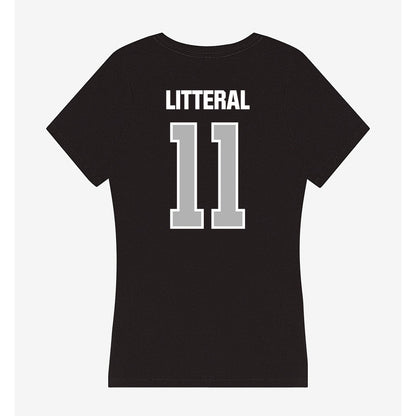 Troy - NCAA Baseball : Lucas Litteral - Women's V-Neck T-Shirt-1