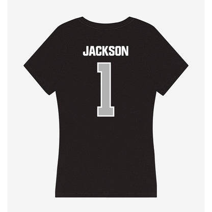 Troy - NCAA Women's Basketball : Saniya Jackson - Women's V-Neck T-Shirt-1