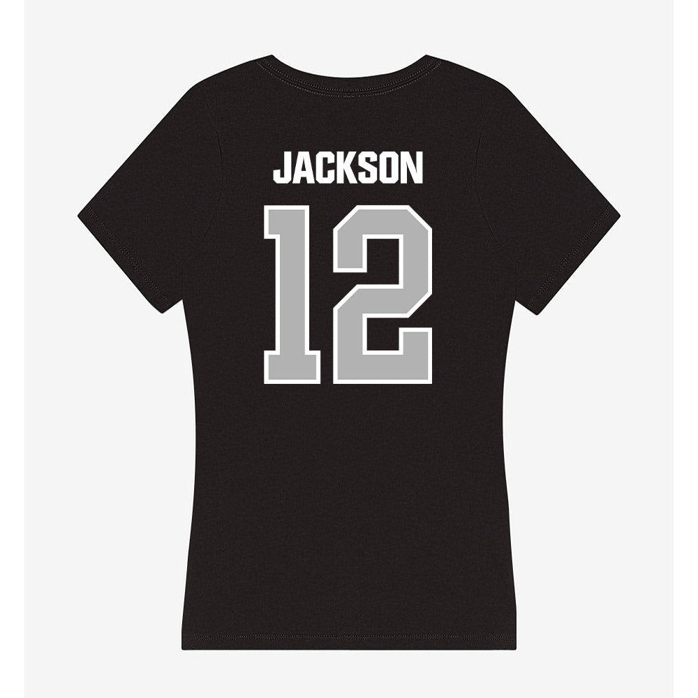 Troy - NCAA Football : Hayden Jackson - Women's V-Neck T-Shirt-1