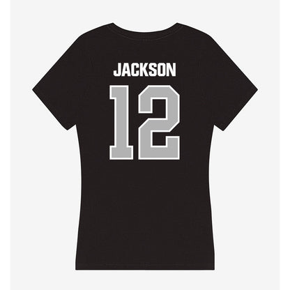 Troy - NCAA Football : Hayden Jackson - Women's V-Neck T-Shirt-1
