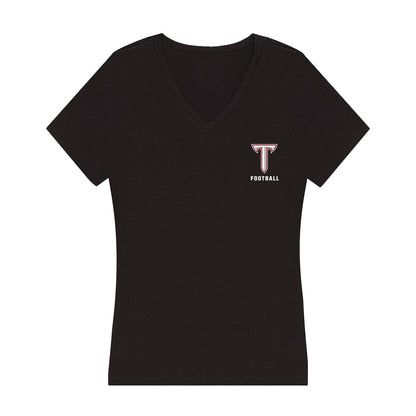 Troy - NCAA Football : Gavyn Baker - Women's V-Neck T-Shirt-0
