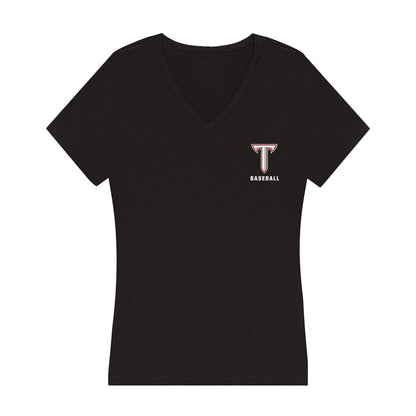 Troy - NCAA Baseball : Cooper Ellingworth - Women's V-Neck T-Shirt-0