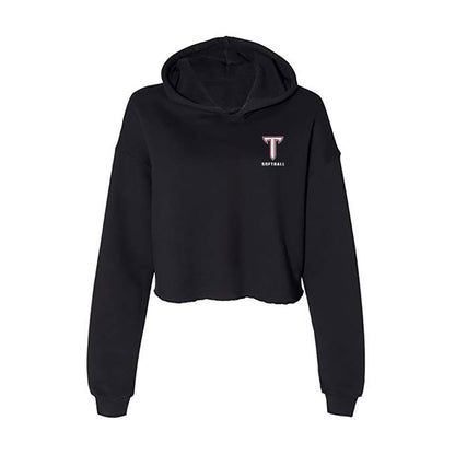 Troy - NCAA Softball : Bre Hughes - Classic Shersey Women's Crop Fleece Hooded Sweatshirt-0