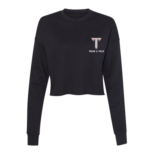 Troy - NCAA Men's Track & Field : Derrick Goll - Women's Cropped Crew Fleece-0