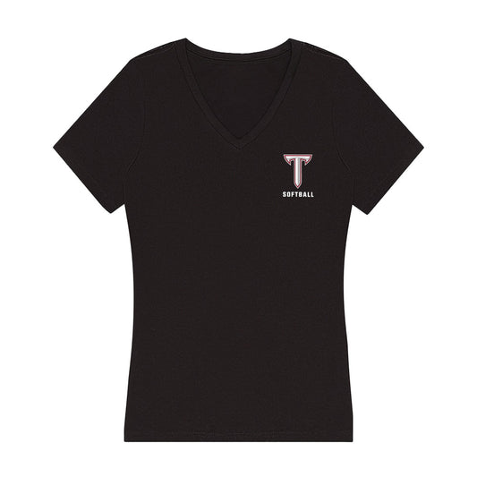 Troy - NCAA Softball : Lydia Kirby - Women's V-Neck T-Shirt-0