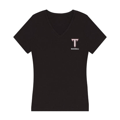 Troy - NCAA Baseball : Ty McGraw - Women's V-Neck T-Shirt-0