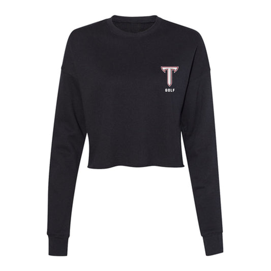 Troy - NCAA Women's Golf : Juju Peterson - Women's Cropped Crew Fleece-0
