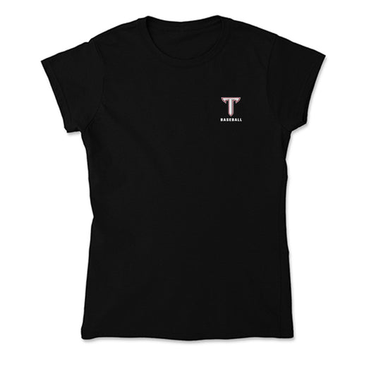 Troy - NCAA Baseball : Gavin Schrader - Soft Style Women’s T-Shirt-0