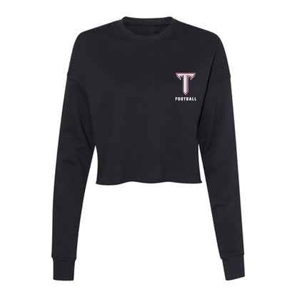 Troy - NCAA Football : Chris Lewis - Women's Cropped Crew Fleece-0