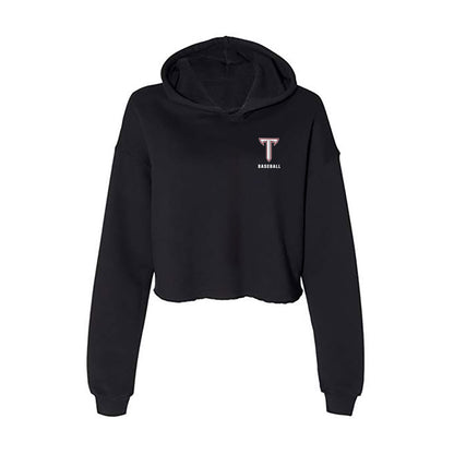 Troy - NCAA Baseball : Ty McGraw - Women's Crop Fleece Hoodie-0