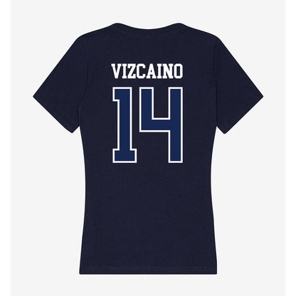 CBU - NCAA Baseball : David Vizcaino - Women's V-Neck T-Shirt-1