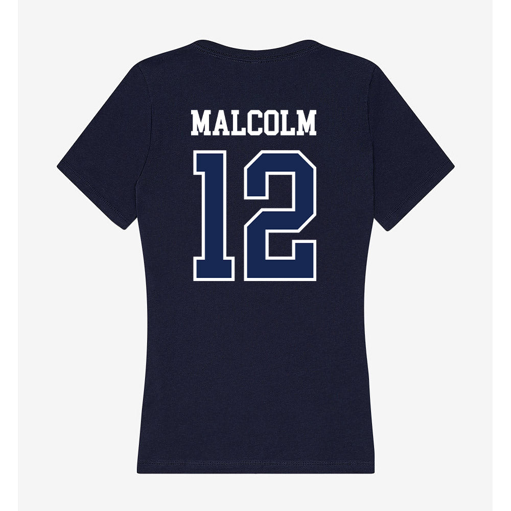 CBU - NCAA Men's Basketball : Devon Malcolm - Women's V-Neck T-Shirt-1