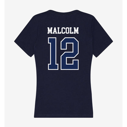 CBU - NCAA Men's Basketball : Devon Malcolm - Women's V-Neck T-Shirt-1