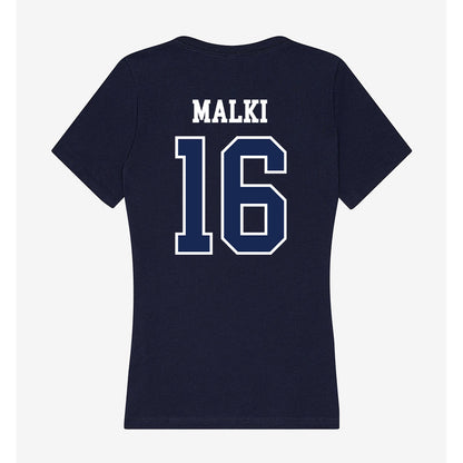 CBU - NCAA Baseball : Michael Malki - Women's V-Neck T-Shirt-1