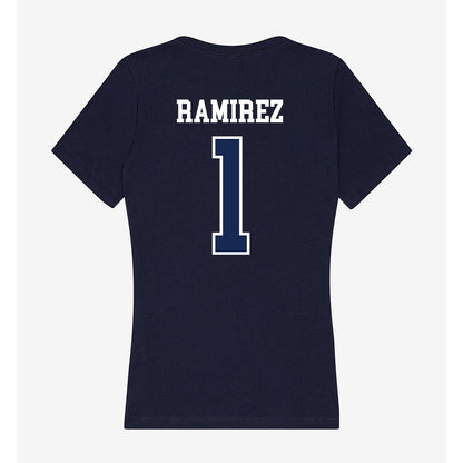 CBU - NCAA Baseball : Christopher Ramirez - Women's V-Neck T-Shirt-1