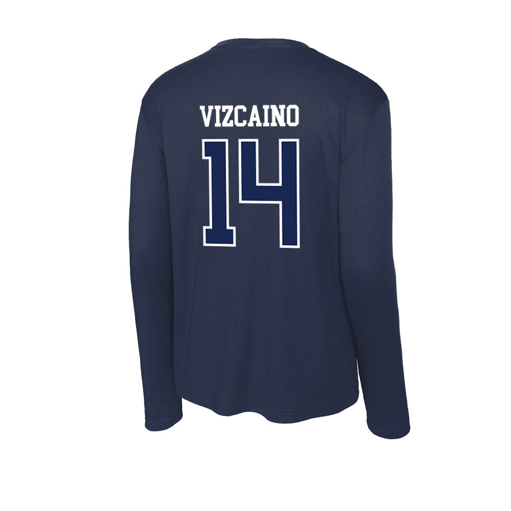 CBU - NCAA Baseball : David Vizcaino - Activewear Long Sleeve T-Shirt-1