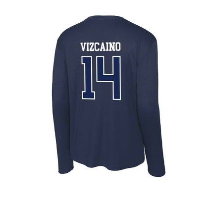 CBU - NCAA Baseball : David Vizcaino - Activewear Long Sleeve T-Shirt-1