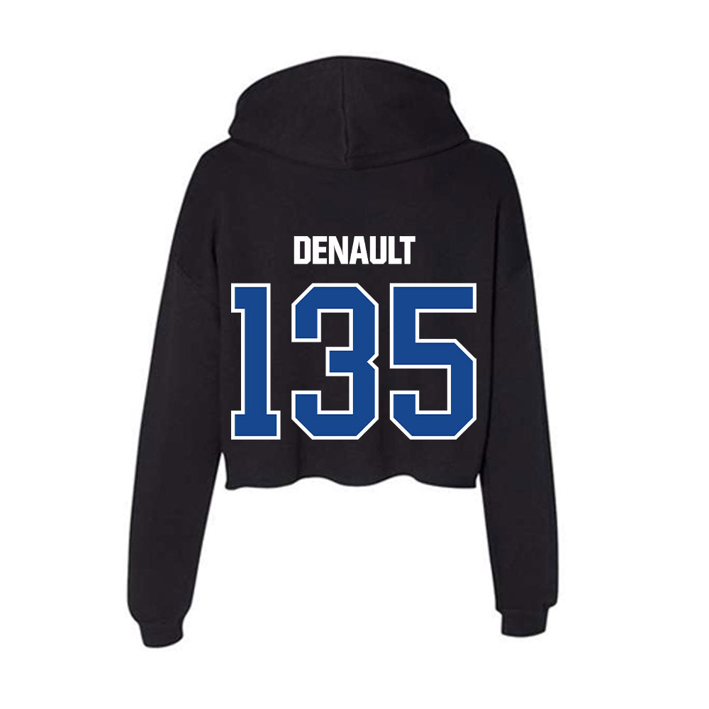 Grand Valley - NCAA Wrestling : Paisley DeNault - Women's Crop Fleece Hoodie-1