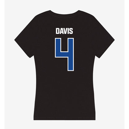 Grand Valley - NCAA Women's Basketball : Anayya Davis - Women's V-Neck T-Shirt-1