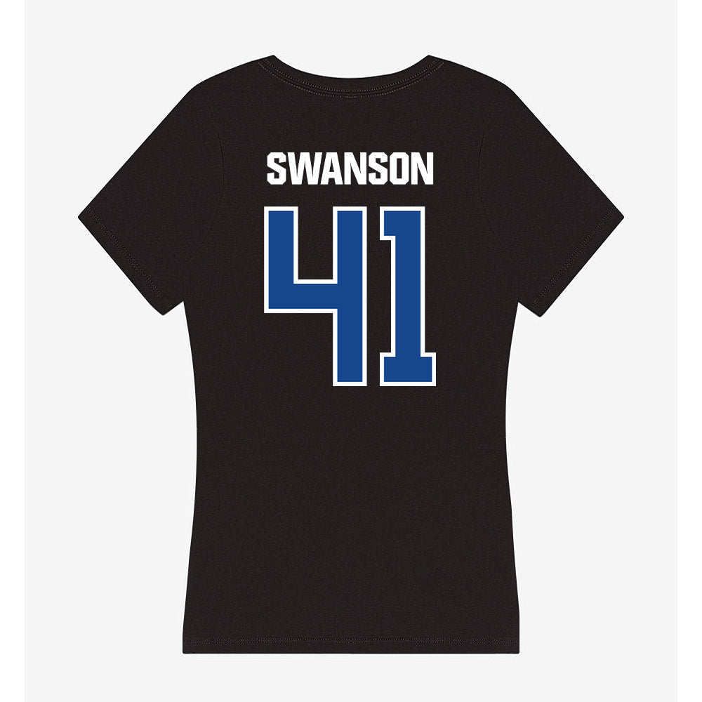 Grand Valley - NCAA Football : Abe Swanson - Women's V-Neck T-Shirt-1