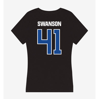 Grand Valley - NCAA Football : Abe Swanson - Women's V-Neck T-Shirt-1