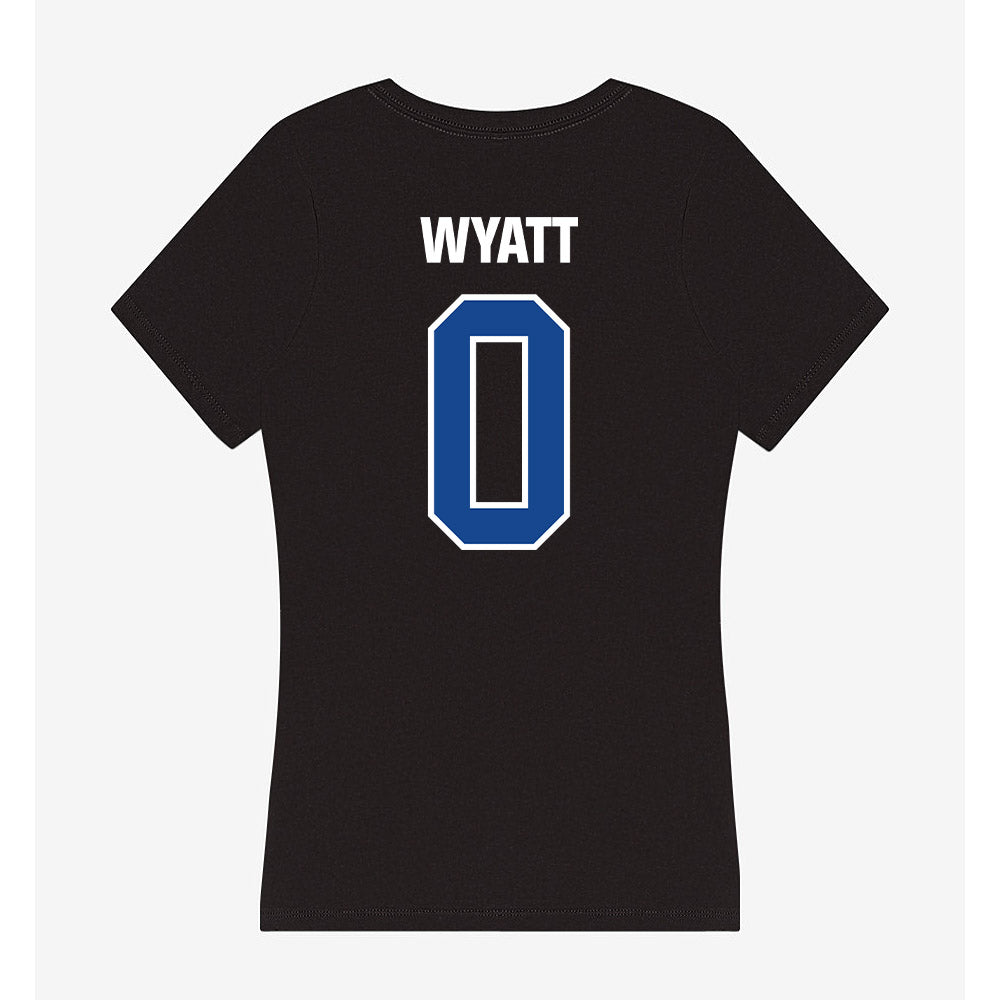 Grand Valley - NCAA Football : Torian Wyatt - Women's V-Neck T-Shirt-1