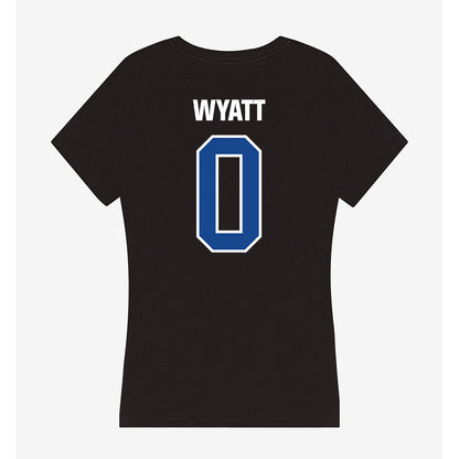 Grand Valley - NCAA Football : Torian Wyatt - Women's V-Neck T-Shirt-1