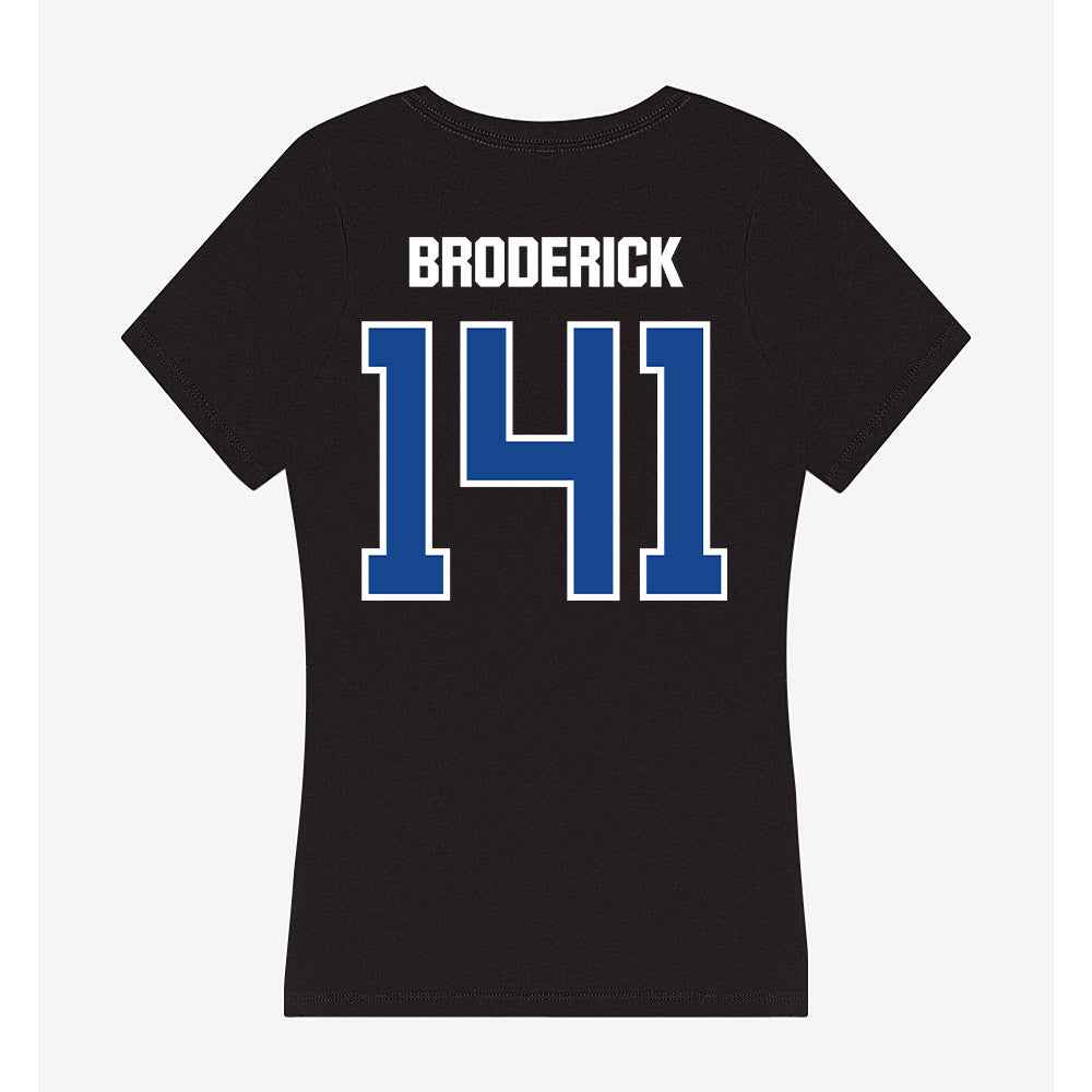 Grand Valley - NCAA Wrestling : Braden Broderick - Women's V-Neck T-Shirt-1