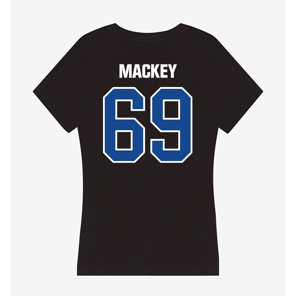 Grand Valley - NCAA Football : Cannon Mackey - Women's V-Neck T-Shirt-1