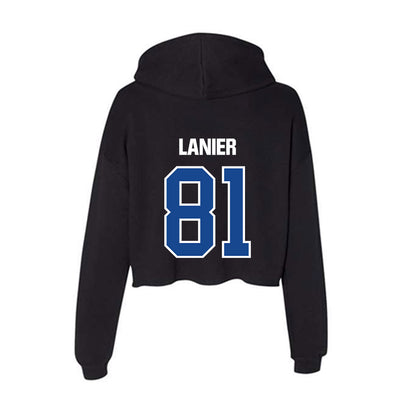 Grand Valley - NCAA Football : DeShaun Lanier - Women's Crop Fleece Hooded Sweatshirt-1