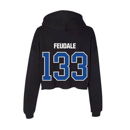 Grand Valley - NCAA Wrestling : Mason Feudale - Women's Crop Fleece Hoodie-1