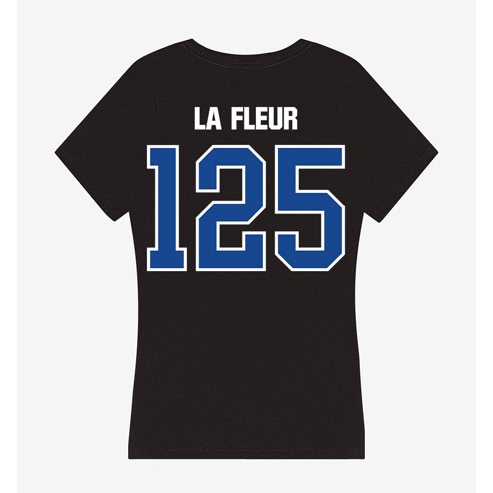 Grand Valley - NCAA Wrestling : Brice La Fleur - Women's V-Neck T-Shirt-1