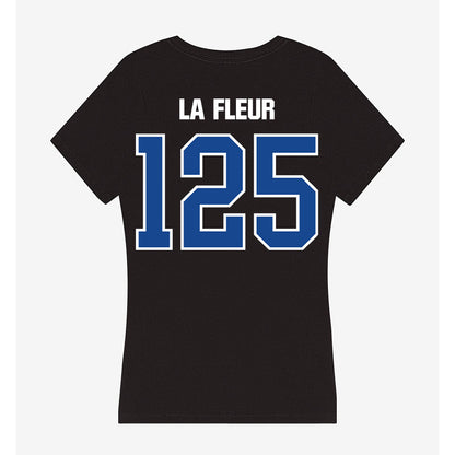 Grand Valley - NCAA Wrestling : Brice La Fleur - Women's V-Neck T-Shirt-1