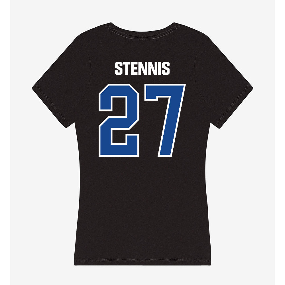 Grand Valley - NCAA Football : Damon Stennis - Women's V-Neck T-Shirt-1
