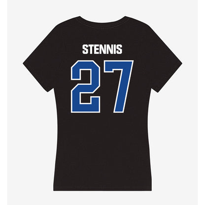 Grand Valley - NCAA Football : Damon Stennis - Women's V-Neck T-Shirt-1