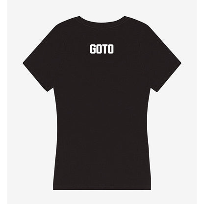 Grand Valley - NCAA Women's Swimming & Diving : Emi Goto - Women's V-Neck T-Shirt-1