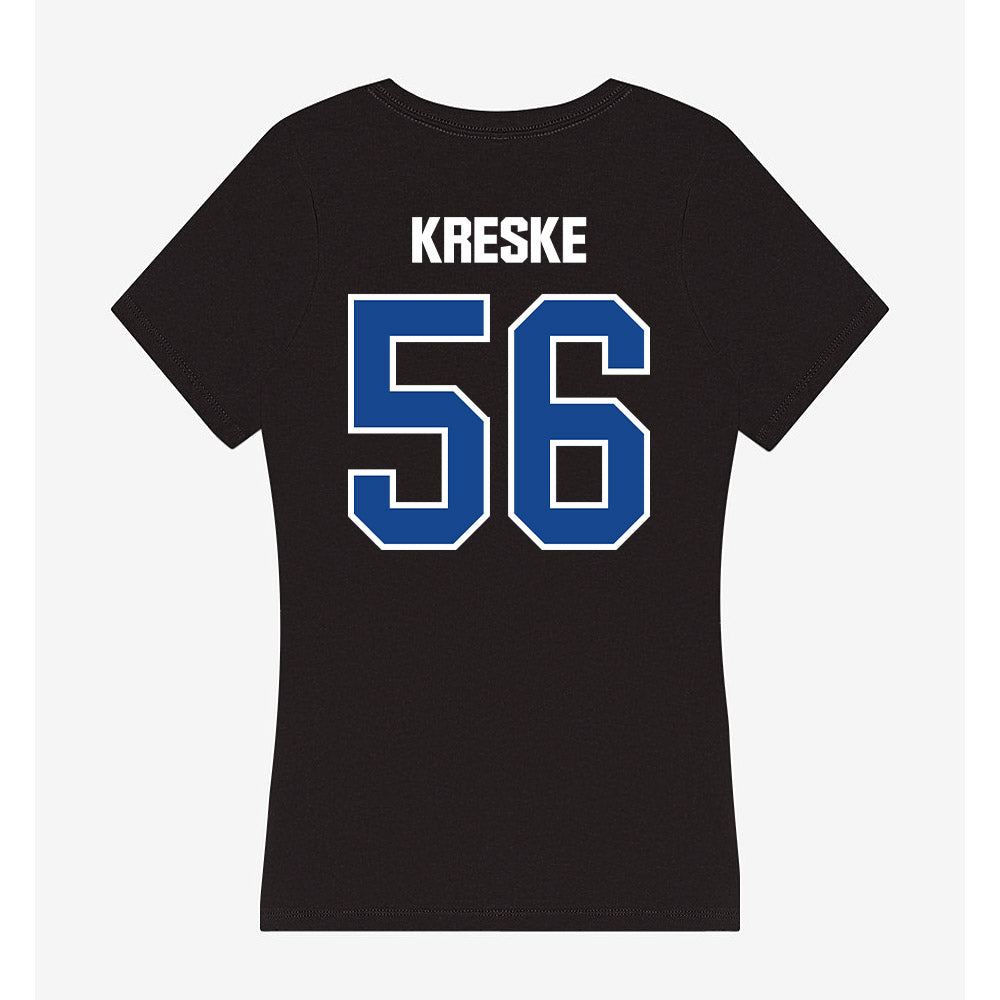 Grand Valley - NCAA Football : David Kreske - Women's V-Neck T-Shirt-1