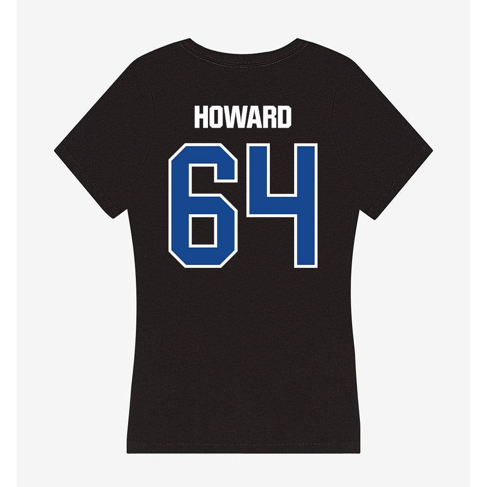 Grand Valley - NCAA Football : Barry Howard - Women's V-Neck T-Shirt-1