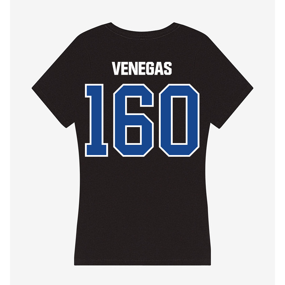Grand Valley - NCAA Wrestling : Rihanna Venegas - Women's V-Neck T-Shirt-1