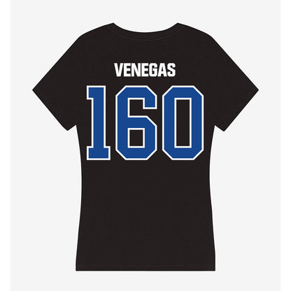 Grand Valley - NCAA Wrestling : Rihanna Venegas - Women's V-Neck T-Shirt-1